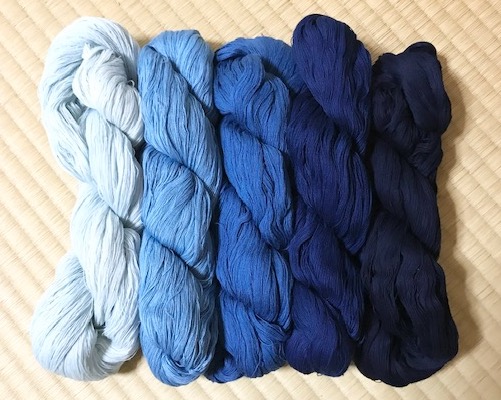広瀬絣藍染め糸